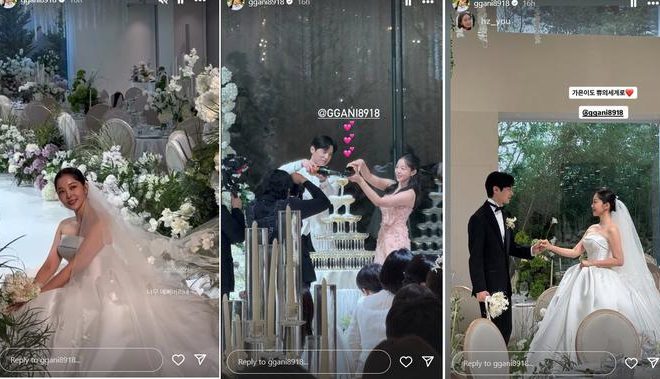 Potret Pernikahan Kim Ga Eun dan Yoon Sun Woo Menggemaskan dengan Penampilan Anjing Kesayangan