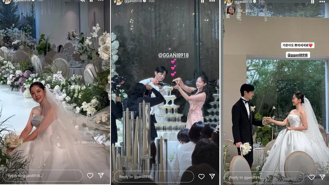 Potret Pernikahan Kim Ga Eun dan Yoon Sun Woo Menggemaskan dengan Penampilan Anjing Kesayangan