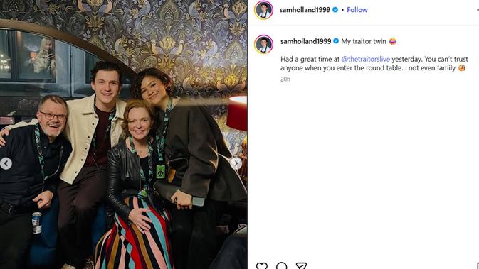 Potret Langka Zendaya Bersama Calon Mertua dan Ipar, Hangat dengan Orang Tua Tom Holland