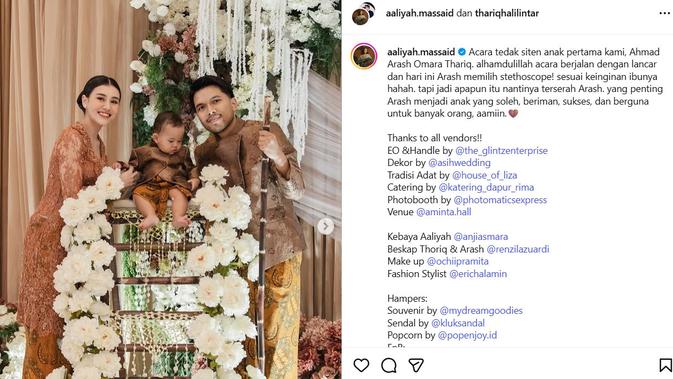 Momen Baby Arash Tedak Siten dan Doa Spesial dari Geni Faruk